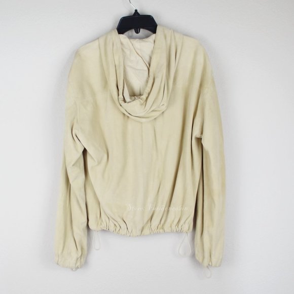 NWT Vince Suede Zip Hooded Jacket | Luxury Casual Outerwear - Picture 6 of 15